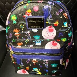 Disney Parks Inside Out AOP Mini Backpack NWT